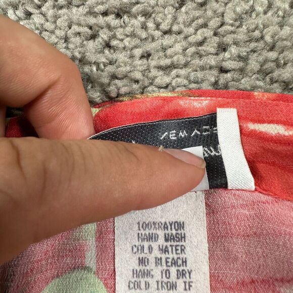 VTG Ruth Norman Top Womens Small P Pink Green Oriental Frog Know Kimono Style - Picture 7 of 10